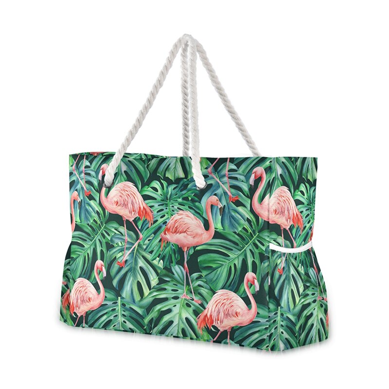 2021 New Famous Borsa da spiaggia Flamingo Borsa a tracolla in nylon Borsa e borsette Borsa casual da donna di grande capacità Rosa Borse di lusso