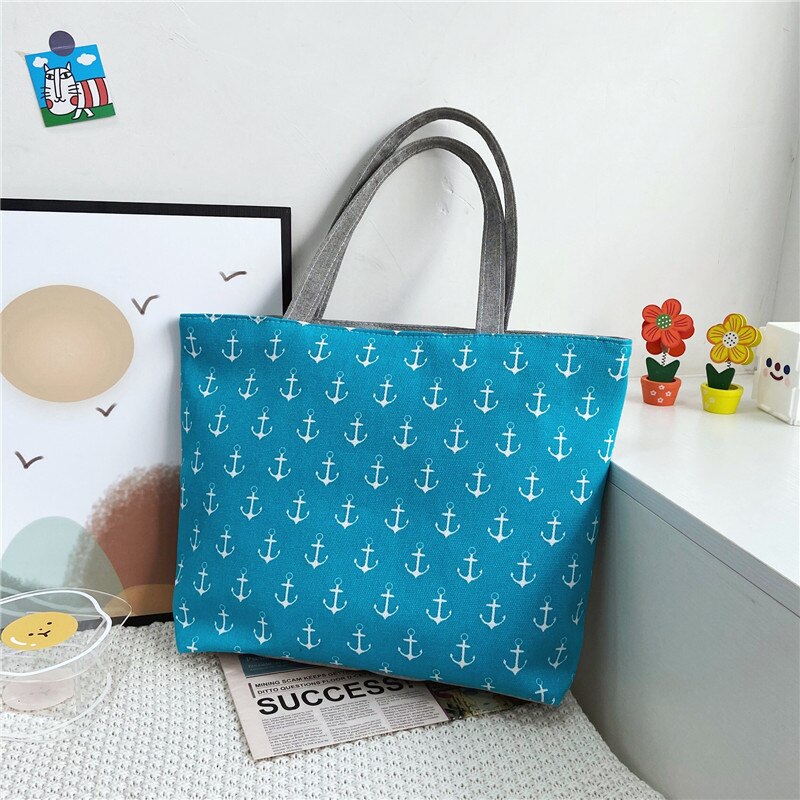 Prodotti Moda pieghevole da donna borsa a mano di grandi dimensioni borsa da donna casual fiore stampa tela Graffiti borsa a tracolla spiaggia Bolsa Feminina