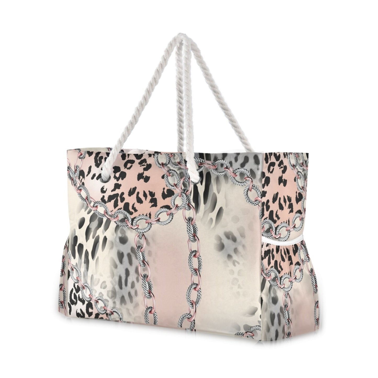 Prodotti Borsa da spiaggia da donna 2021 nuova con stampa leopardata Borsa a tracolla singola Borsa per la spesa leggera e alla moda Borsa da spiaggia