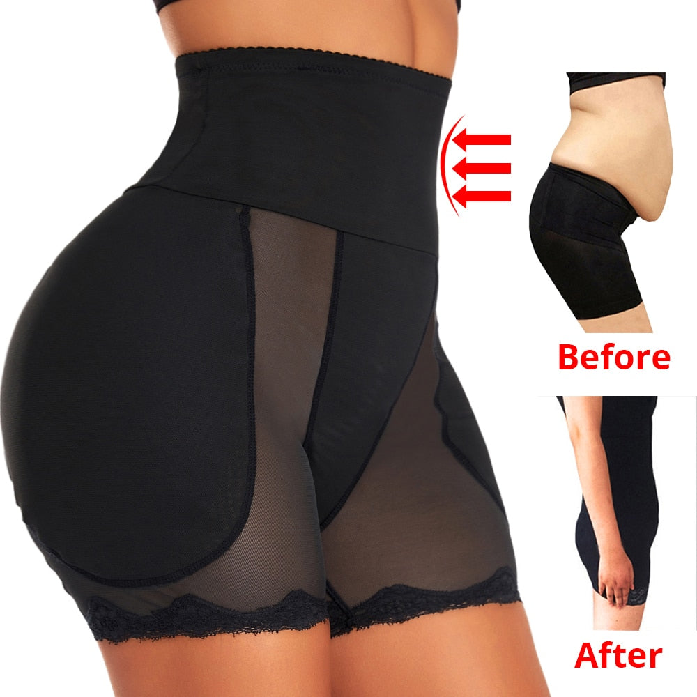 YBFDO Shapewear Imbottito Hip Butt Lifter Mutandine a Vita Alta Allenatore per Donne Controllo Pancia Body Shaper Hip Enhancer Coscia Slim