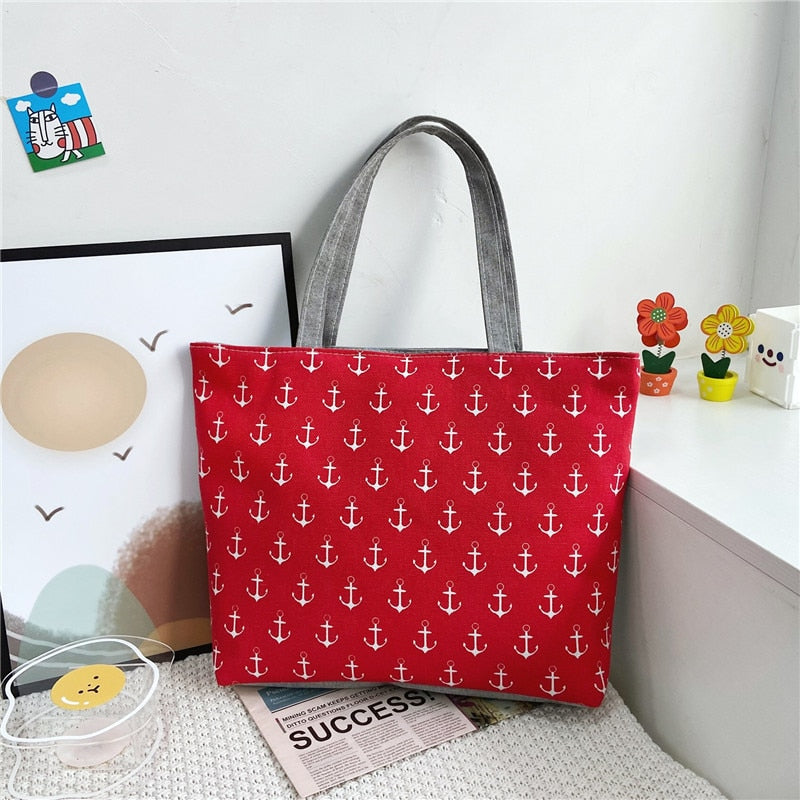 Prodotti Moda pieghevole da donna borsa a mano di grandi dimensioni borsa da donna casual fiore stampa tela Graffiti borsa a tracolla spiaggia Bolsa Feminina