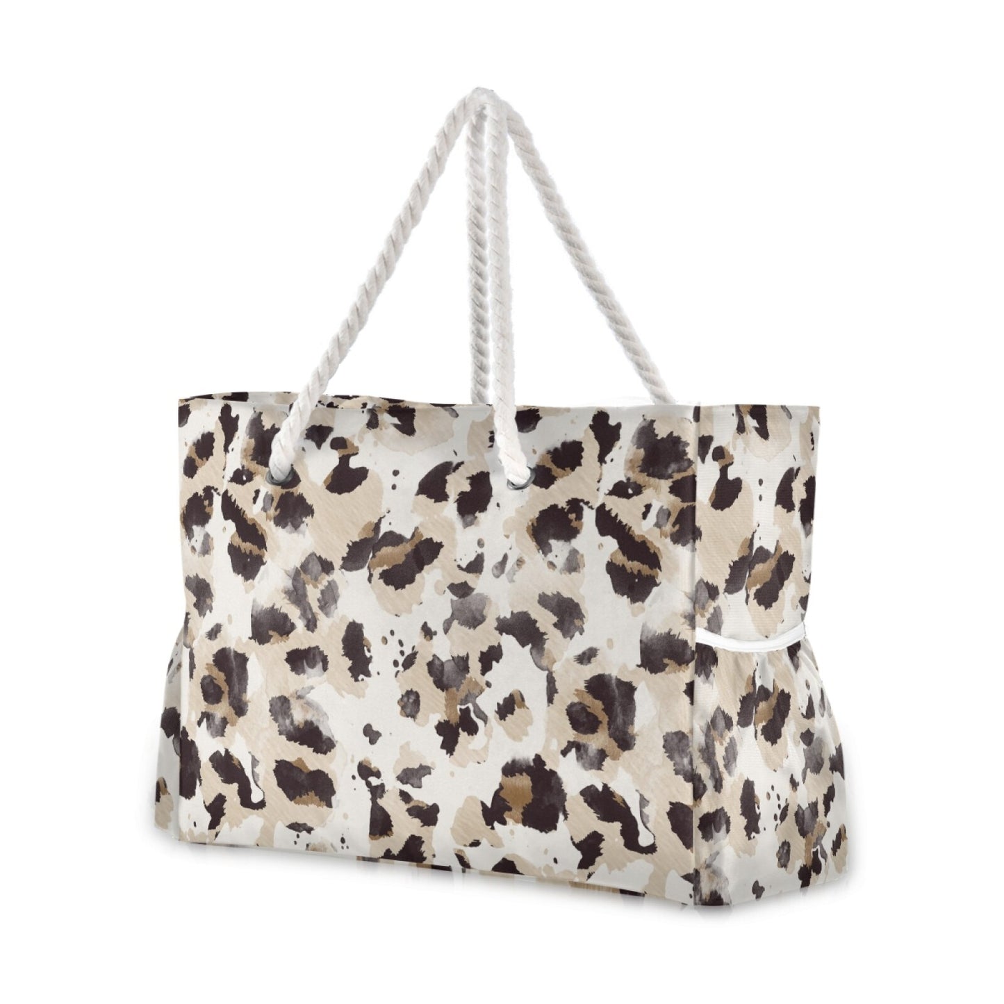 Prodotti Borsa da spiaggia da donna 2021 nuova con stampa leopardata Borsa a tracolla singola Borsa per la spesa leggera e alla moda Borsa da spiaggia