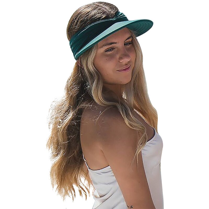 Prodotti Cappello flessibile per adulti per donna Cappello con visiera a tesa larga anti-UV Cappello facile da trasportare Cappellini da viaggio Cappellino estivo da spiaggia alla moda