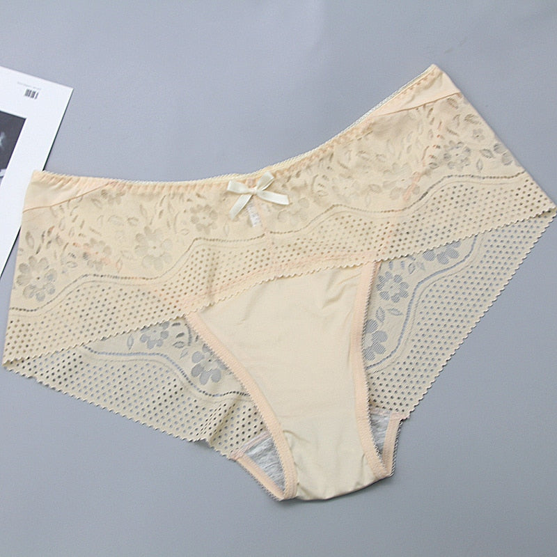 2022 Nuove Mutandine Per Le Donne Biancheria Intima Sexy di Seta Del Merletto Più Il Formato Delle Signore Slip Panty Majtki XXL XXXL XXXXL Lingerie Femminile