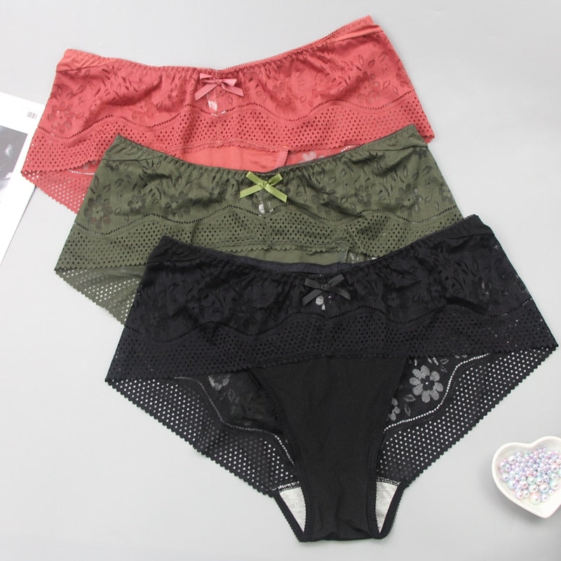 2022 Nuove Mutandine Per Le Donne Biancheria Intima Sexy di Seta Del Merletto Più Il Formato Delle Signore Slip Panty Majtki XXL XXXL XXXXL Lingerie Femminile