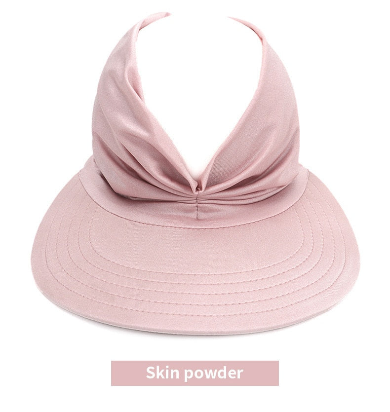 Prodotti Cappello flessibile per adulti per donna Cappello con visiera a tesa larga anti-UV Cappello facile da trasportare Cappellini da viaggio Cappellino estivo da spiaggia alla moda