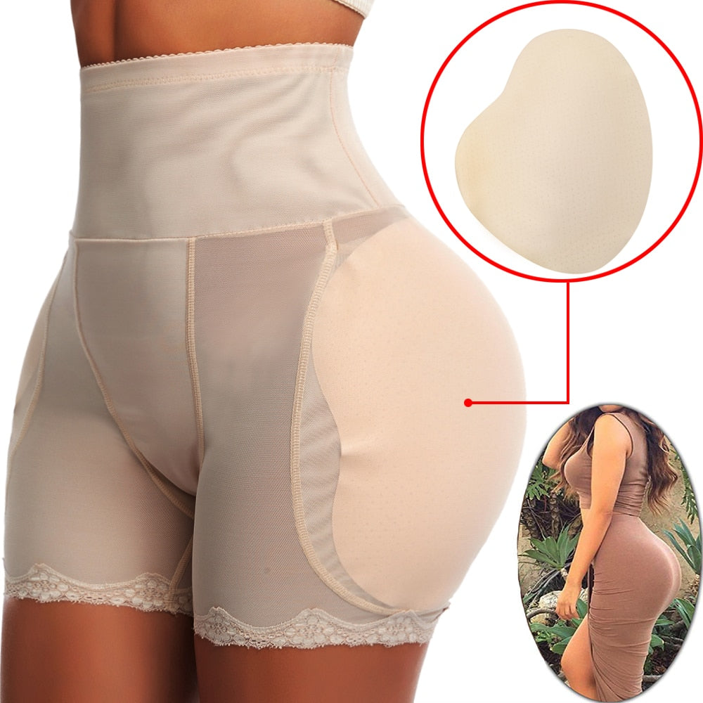 YBFDO Shapewear Imbottito Hip Butt Lifter Mutandine a Vita Alta Allenatore per Donne Controllo Pancia Body Shaper Hip Enhancer Coscia Slim