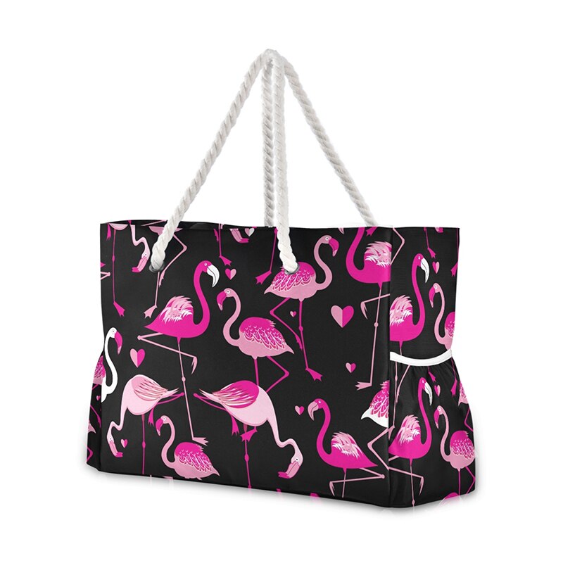 2021 New Famous Borsa da spiaggia Flamingo Borsa a tracolla in nylon Borsa e borsette Borsa casual da donna di grande capacità Rosa Borse di lusso