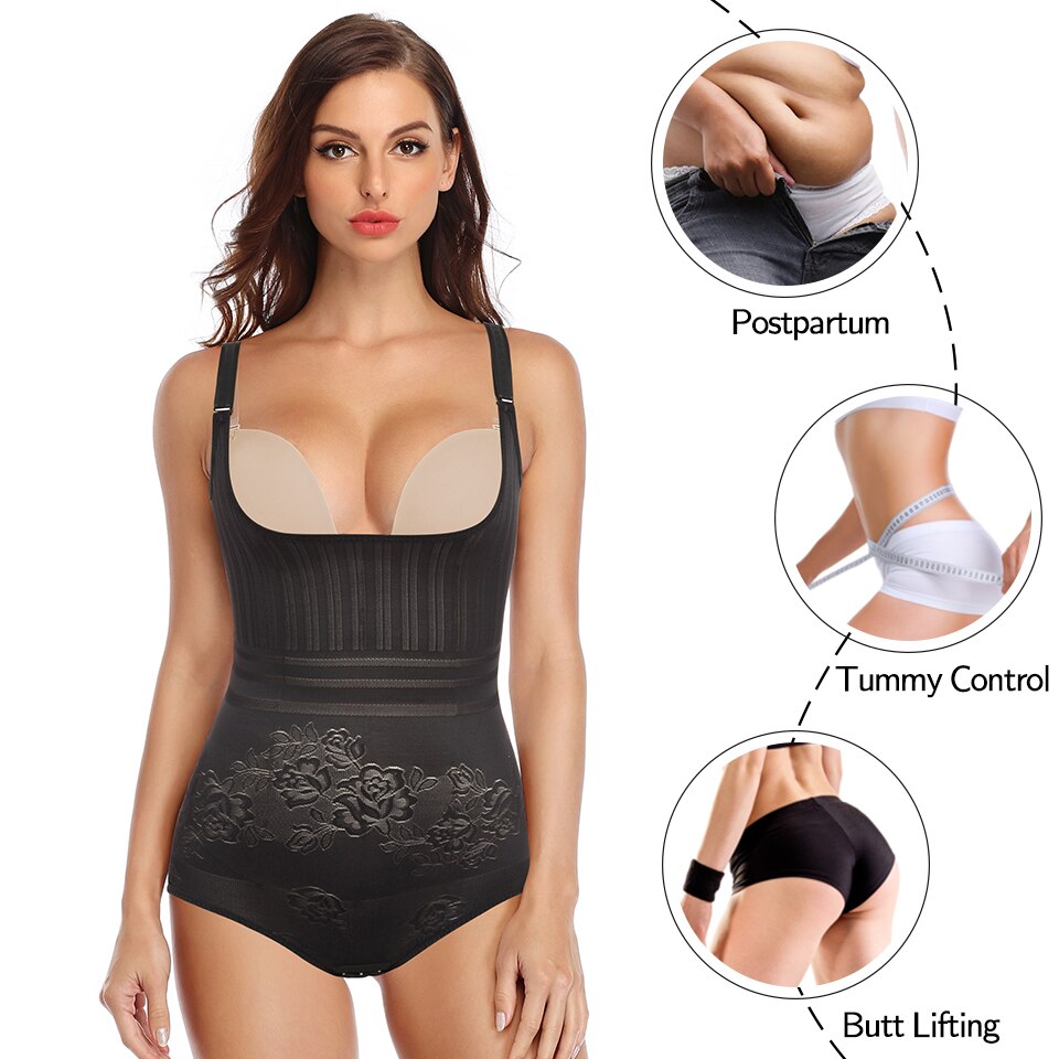 Donne Shapewear Waist Trainer Body Tummy Control Fajas Colombianas Perdita di peso Full Body Shaper Biancheria intima dimagrante senza cuciture