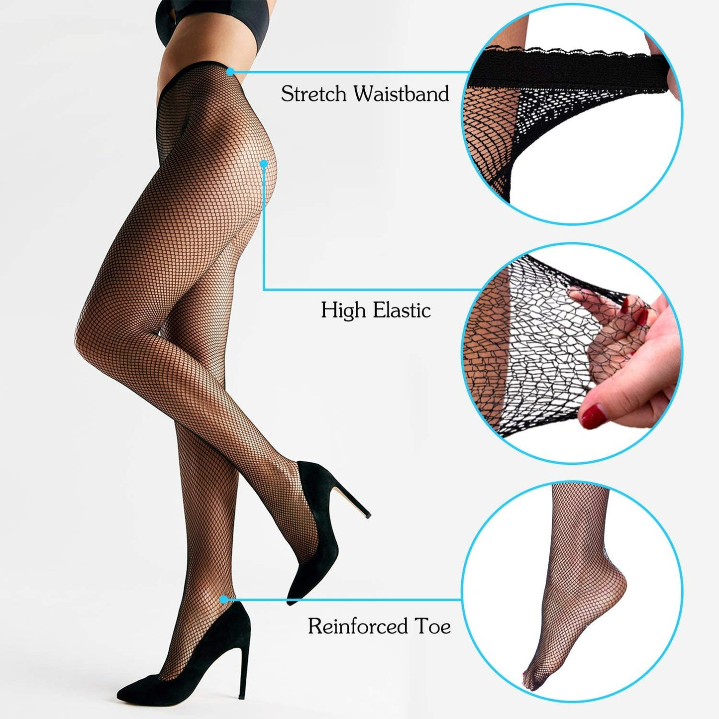 Prodotti Lady Women Sexy Collant Mesh Fishnet Collant Nightclub Plus Size Club Party Lingerie Calze Nylon Plus Size Collant a rete