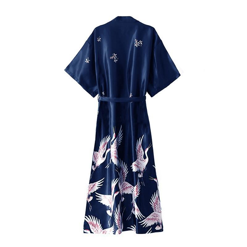 Prodotti Moda Donna Estate Mini Kimono Robe Lady Rayon Bath Gown Yukata Camicia da notte Sleepwear Sleepshirts Pijama Mujer Taglia M-XXL