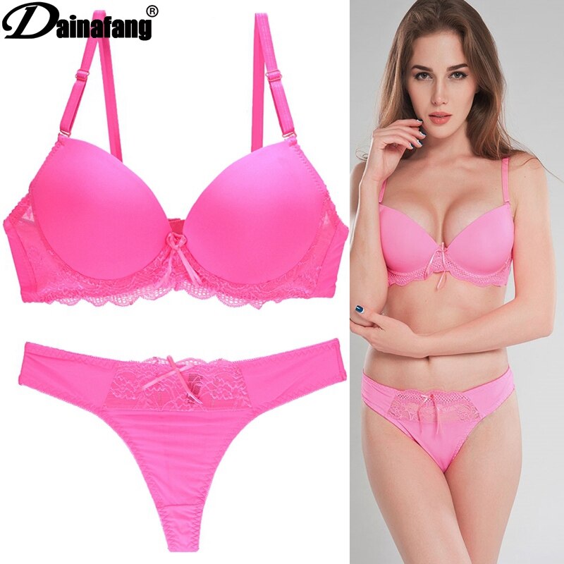 Nuovi reggiseni intimi senza cuciture sexy amp; Set di biancheria per donna Ladies Push Up Plunge 34/75 36/80 38/85 40/90 42/95 ABC Cup Underwea