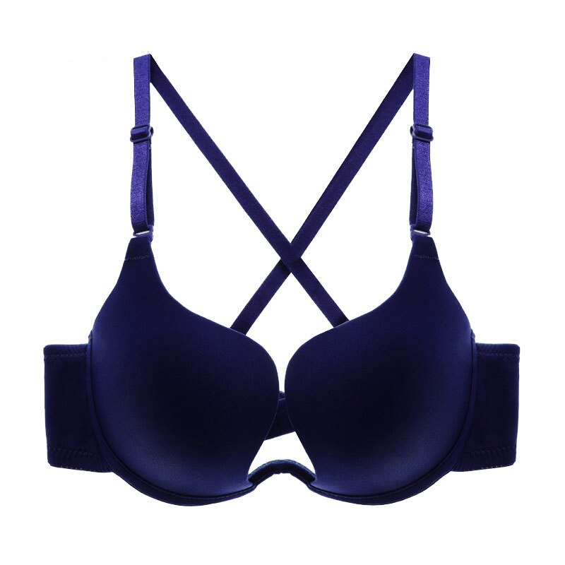 Prodotti JYF Vendita calda Sexy lingerie victoria Donna 1/2 tazza Deep U Reggiseno Un pezzo senza cuciture Intimo solido Reggiseno invisibile E Coppa ACDB