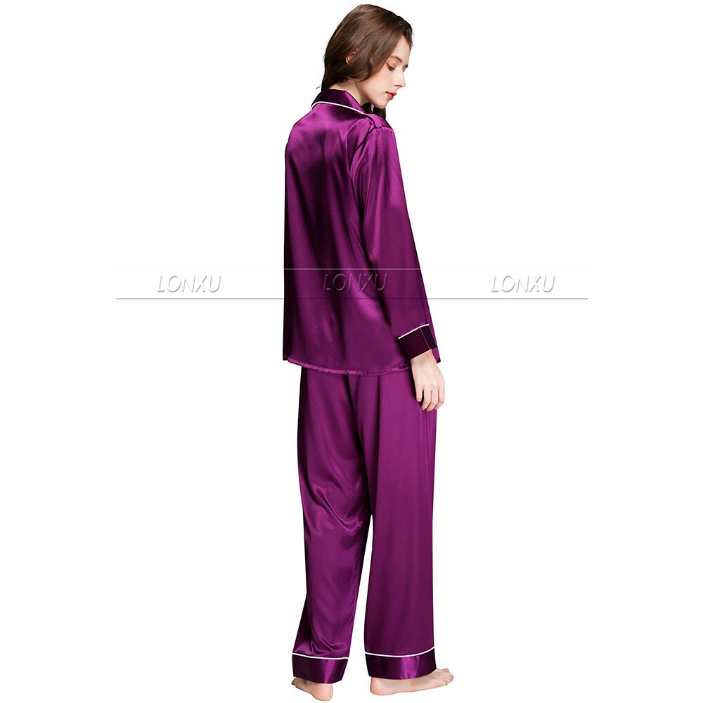 Prodotti Pigiama da donna in raso di seta PigiamaProdotti Pigiama da donna in raso di seta Pigiama da notte Abbigliamento da notte USS6, M8, M10, L12, L14, L16, L18, L20 S ~ 3XL Taglie forti