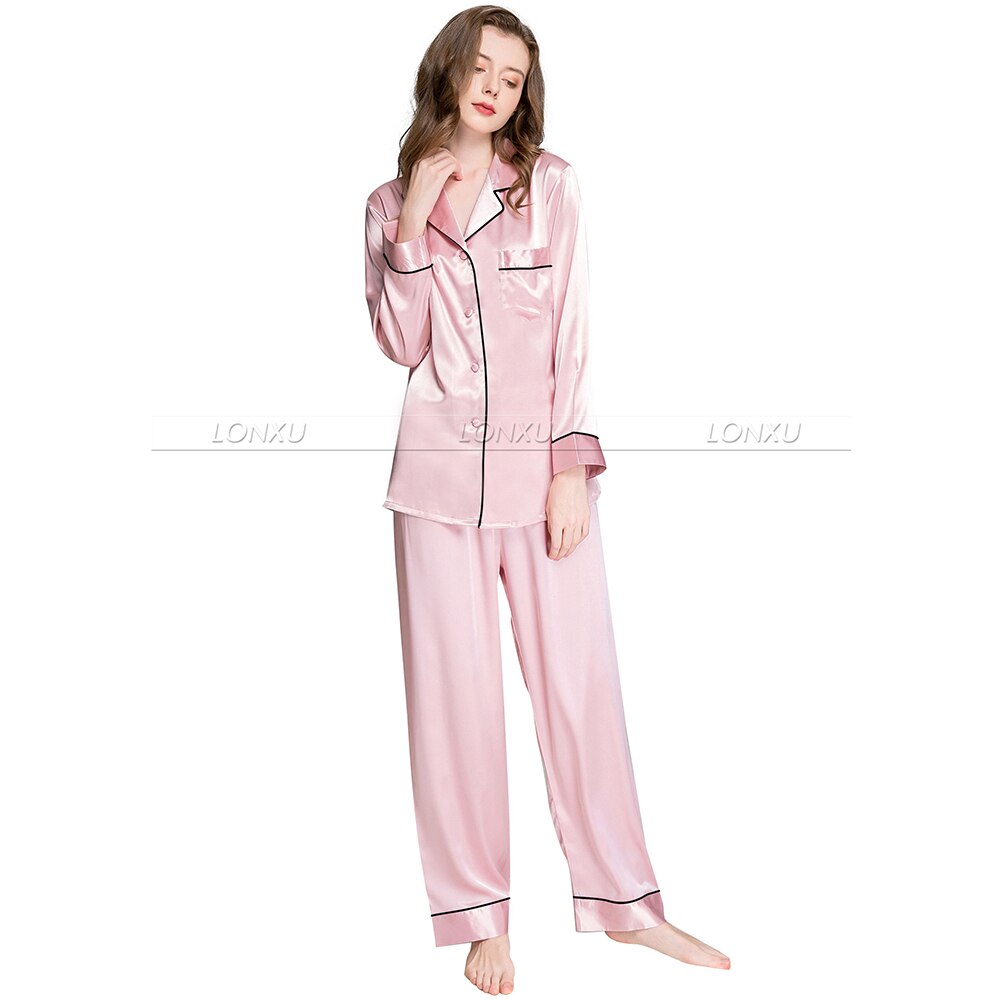 Prodotti Pigiama da donna in raso di seta PigiamaProdotti Pigiama da donna in raso di seta Pigiama da notte Abbigliamento da notte USS6, M8, M10, L12, L14, L16, L18, L20 S ~ 3XL Taglie forti