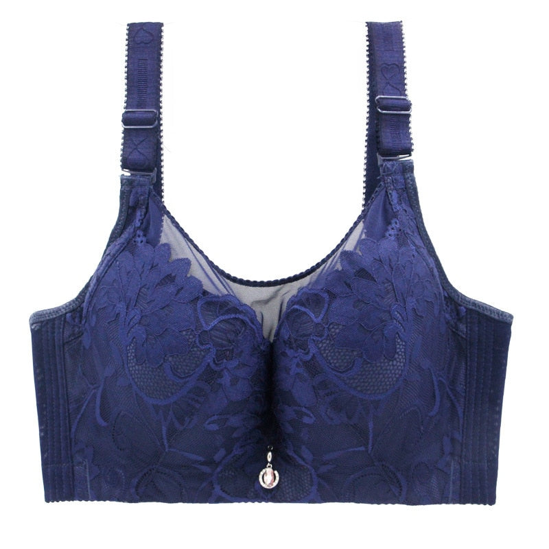 Reggiseno di pizzo a V profondo Reggiseno di pizzo squisito sexy Reggiseno push-up intimo femminile Reggiseno di grandi dimensioni Otto colori disponibili