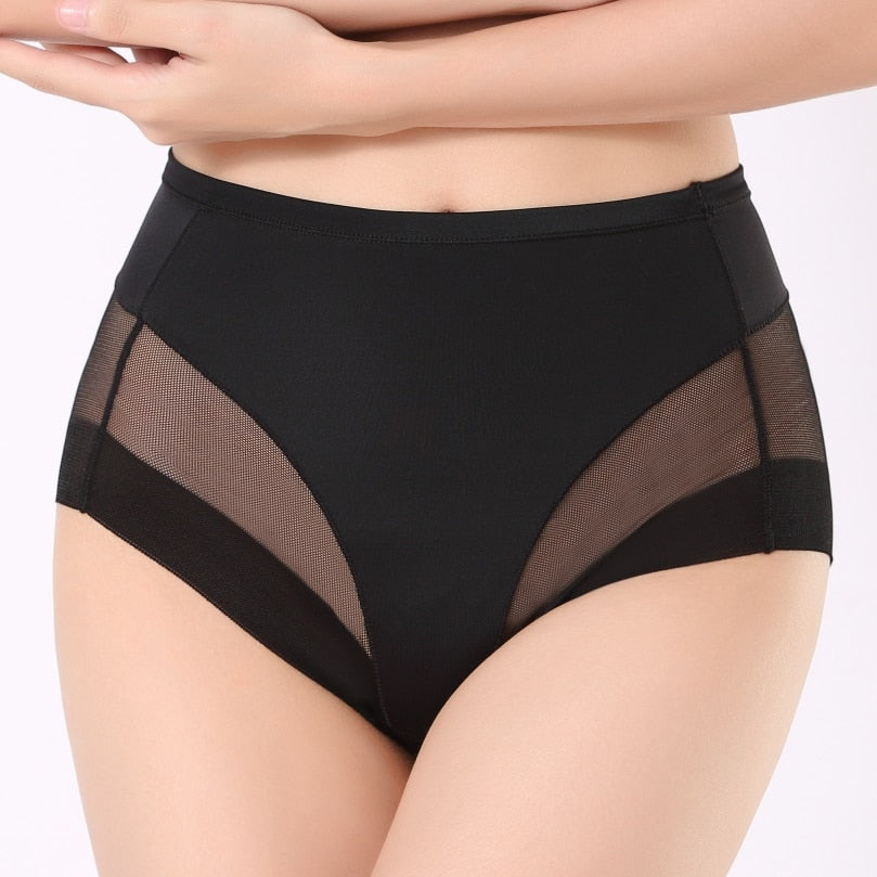 Prodotti Intimo in rete traspirante senza cuciture Mutandine modellanti per il corpo Pantaloni femminili Biancheria intima per il ventre dimagrante Slip ad alto controllo elastico