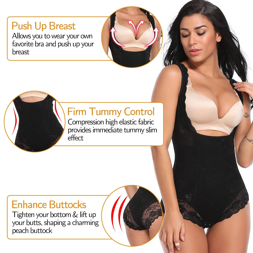 Body da donna Shapewear Waist Trainer Body snellente Intimo senza cuciture Full Body Shaper Firm Control Bodybriefer Fajas postpartum