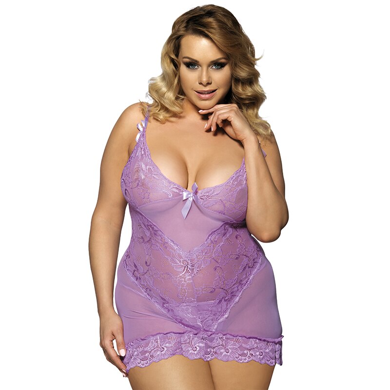 Prodotti Comeonlover Babydoll Bielizna Erotyczna Plus Size Lingerie See Through Erotic Sleepwear Pizzo Porn Nuisette Sex Nightwear RI70218