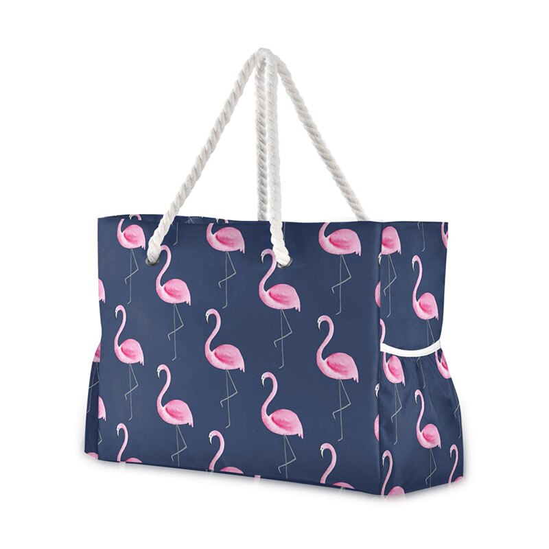 2021 New Famous Borsa da spiaggia Flamingo Borsa a tracolla in nylon Borsa e borsette Borsa casual da donna di grande capacità Rosa Borse di lusso