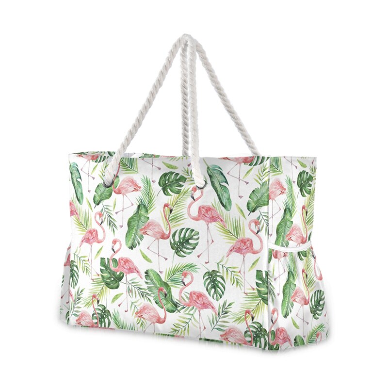 2021 New Famous Borsa da spiaggia Flamingo Borsa a tracolla in nylon Borsa e borsette Borsa casual da donna di grande capacità Rosa Borse di lusso