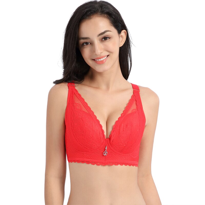 Prodotti Reggiseno a coppa sottile da donna con seno grande a righe sexy push up raccolto taglia 34-52 Reggiseno a coppa CD reggiseno sottile