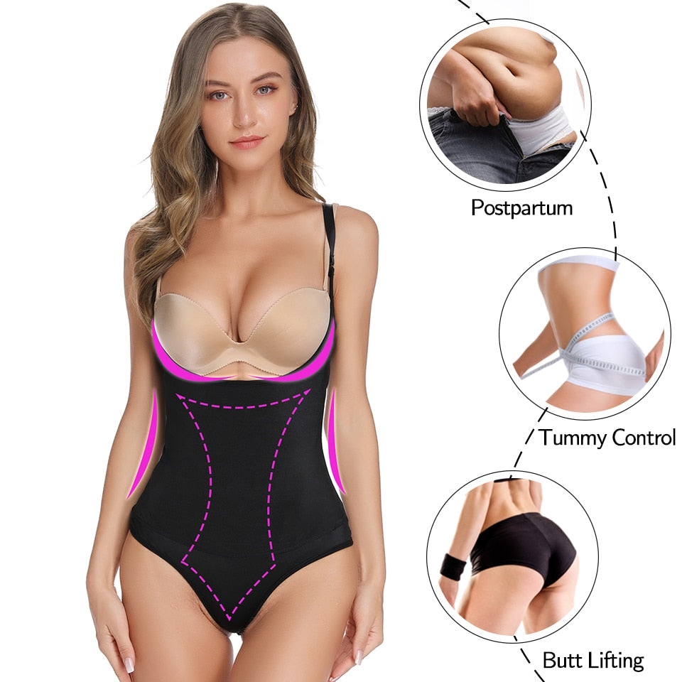 Prodotti Donne Shapewear Body Perizoma Body Shaper Biancheria intima dimagrante Perdita di peso Bruciatore di grasso Tummy Control Bodybriefer Vita Cinchers