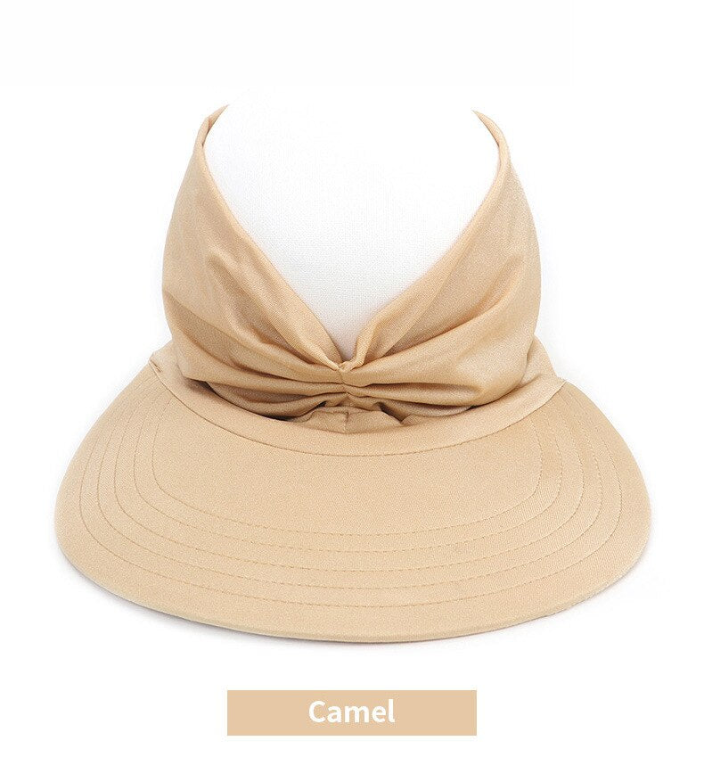 Prodotti Cappello flessibile per adulti per donna Cappello con visiera a tesa larga anti-UV Cappello facile da trasportare Cappellini da viaggio Cappellino estivo da spiaggia alla moda