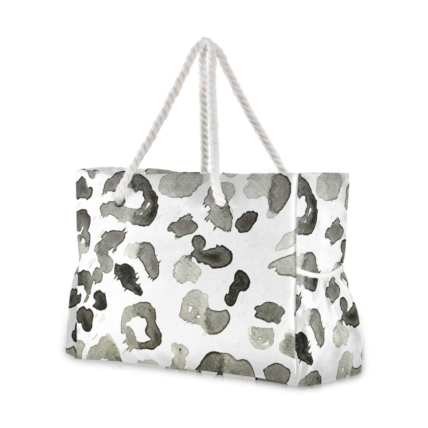 Prodotti Borsa da spiaggia da donna 2021 nuova con stampa leopardata Borsa a tracolla singola Borsa per la spesa leggera e alla moda Borsa da spiaggia