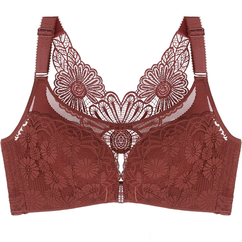 Prodotti Daisy bellissimo bottone anteriore sexy sul retro più biancheria intima taglia Reggiseno push up sexy in pizzo sexy regolabile raccolto