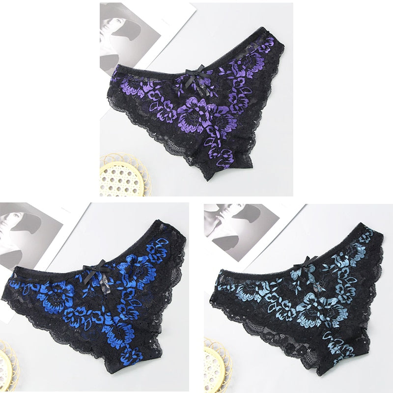 DaiNaFang Donne Sexy Scava Fuori Perizoma Perizoma Maglia Nastro Prospettiva Biancheria Intima Mutandine Di Pizzo Slip Lingerie Femminile