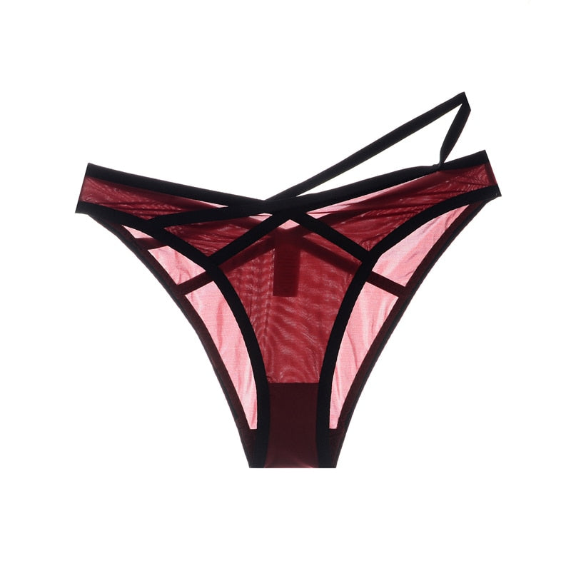 CINOON Mutandine sexy in pizzo da donna Lingerie leggera in seta di ghiaccio Nuovi slip a metà avvolgente Intimo intimo da donna Intimo tentazione