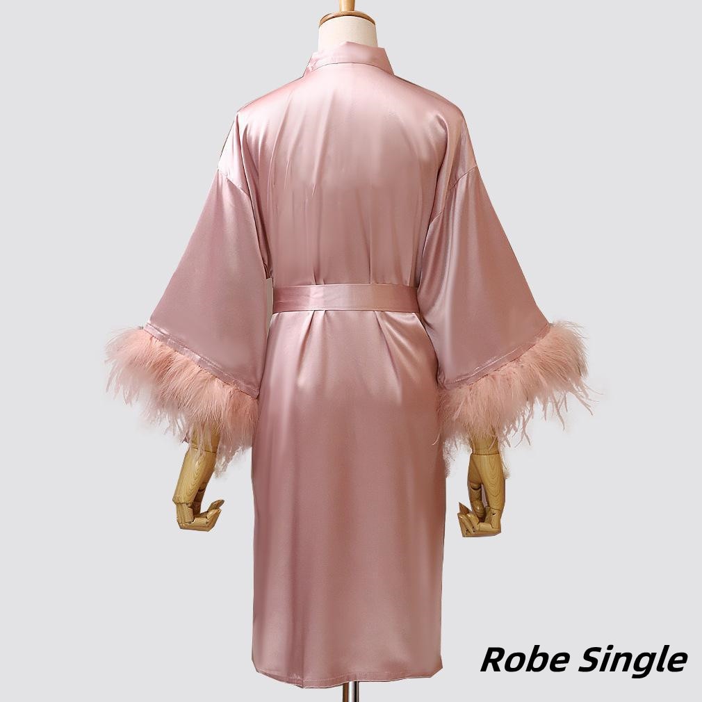 Prodotti Nuovo stile Kimono Robe Women Nightwear Satin Bride Damigella d'onore Abito da sposa Accappatoio Intimo Lingerie Summer Sleepwear