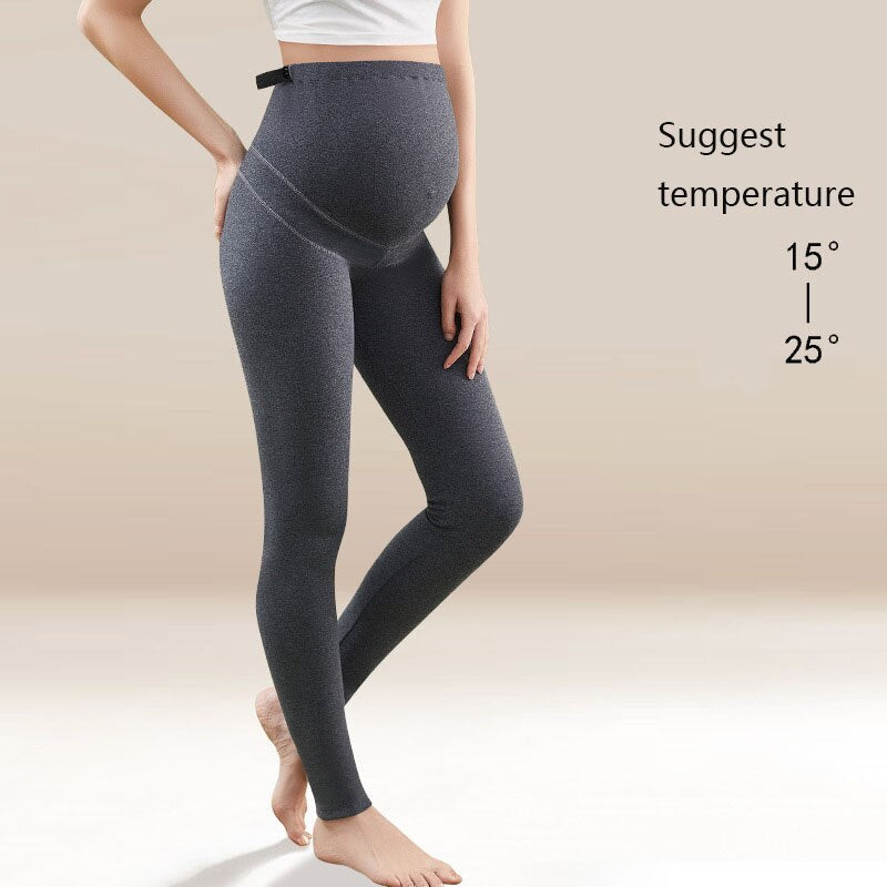 Leggings premaman in cotone Abbigliamento gravidanza Leggings a vita alta per donne incinte Pantaloni di supporto per la pancia premaman Leggings skinny