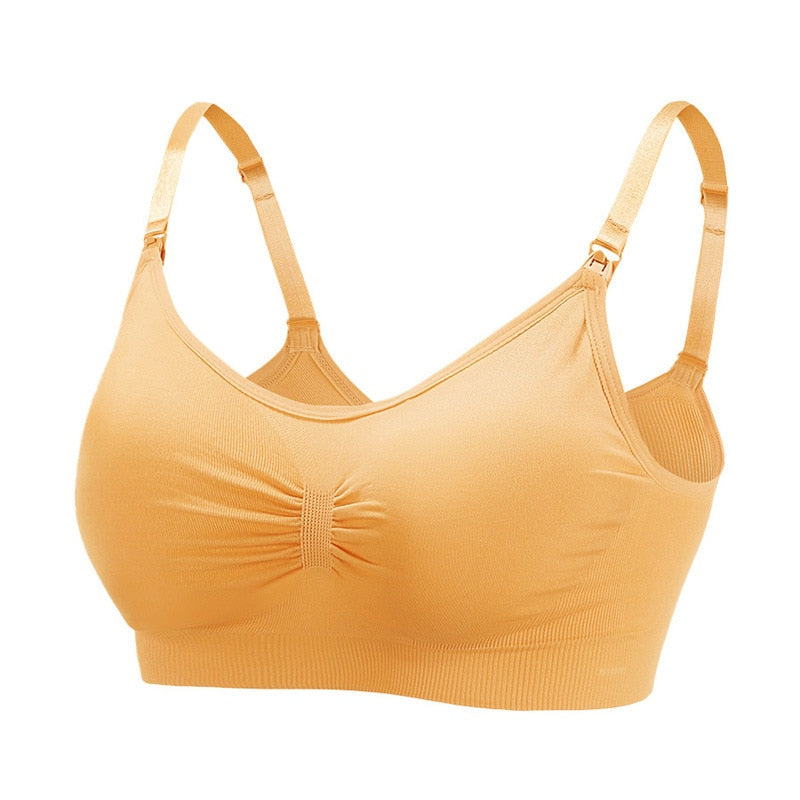 Reggiseno per allattamento aperto anteriore senza fili Reggiseni per allattamento maternità senza cuciture morbidi e traspiranti Supporto materno per panno per donne incinte