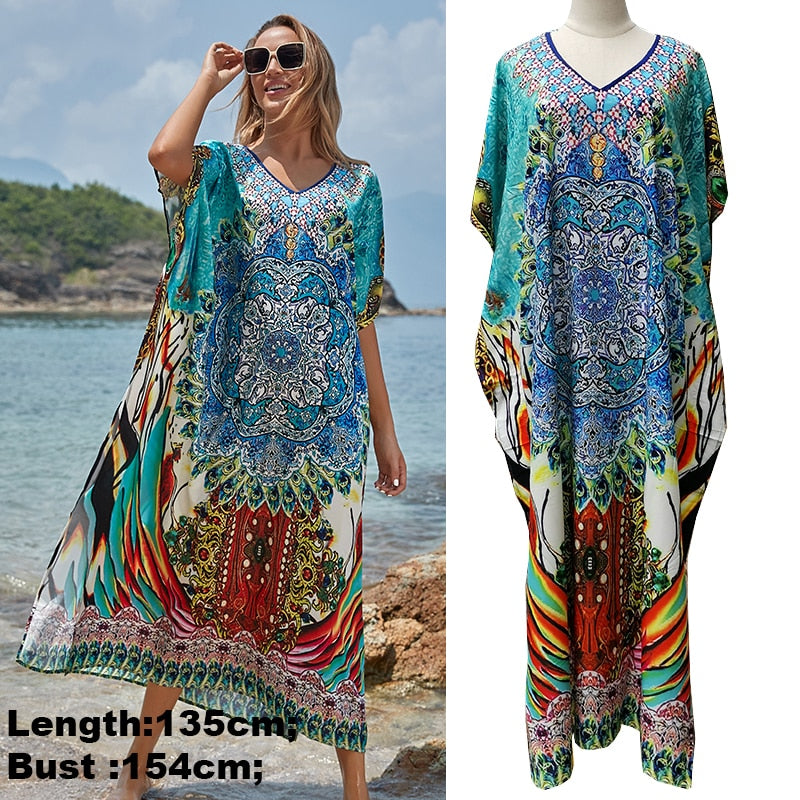 Prodotti Easy Dry Beach Cover Up Robe Plage Vestido Playa Beach Pareo Costume da bagno Cover Up Beachwear 2023 Costume da bagno Donna Maxi vestito