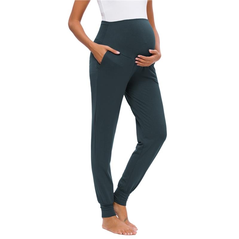 Prodotti Liu & Qu Premaman Pantaloni Casual da Donna Gravidanza Elasticizzati Comodi Pantaloni da Salotto Pantaloni a Vita Alta in Gravidanza con Tasca