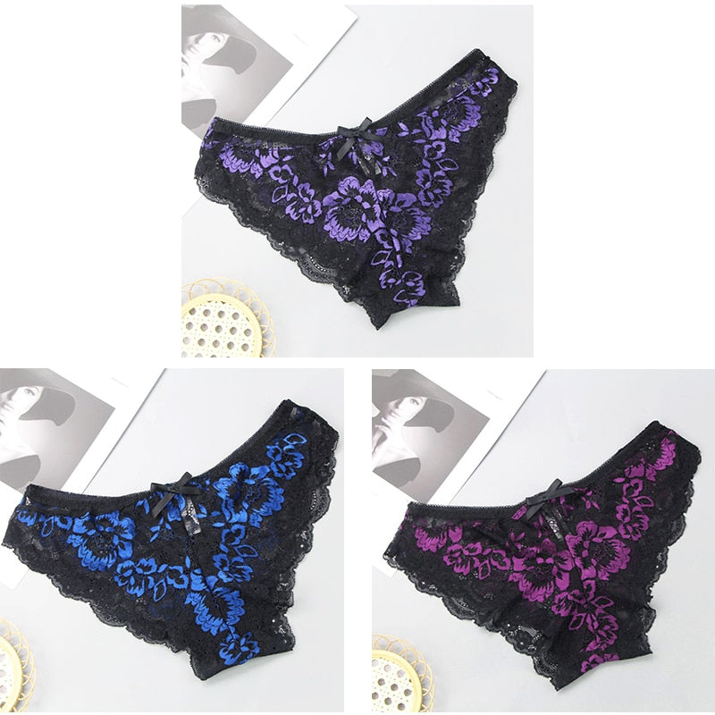 DaiNaFang Donne Sexy Scava Fuori Perizoma Perizoma Maglia Nastro Prospettiva Biancheria Intima Mutandine Di Pizzo Slip Lingerie Femminile