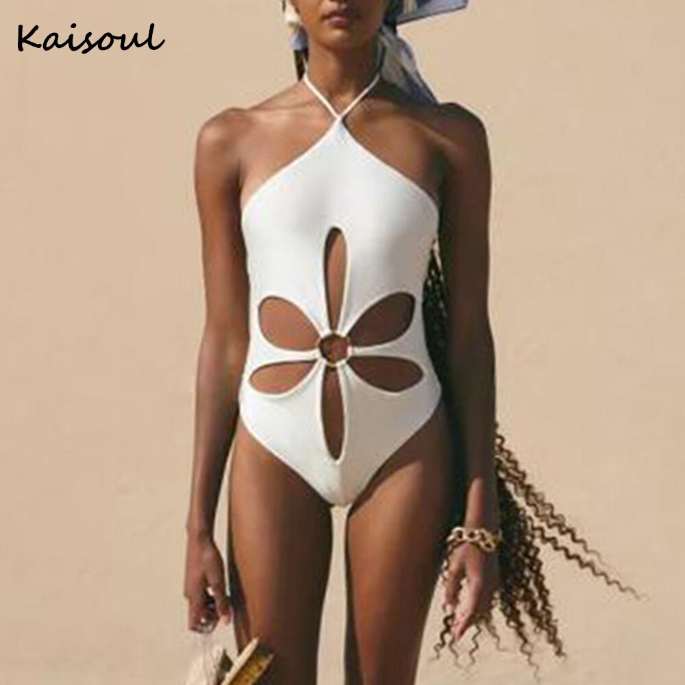 Prodotti Costume da bagno intero con scollo all'americana nero per donna Costume da bagno monokini con coulisse sexy 2023 Costume da bagno da spiaggia Abbigliamento da spiaggia