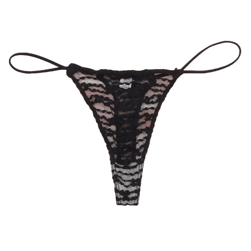 Prodotti CINOON Perizoma sexy da donna perizoma Lingerie Nuova biancheria intima cava a vita bassa Mutandine con t-back in pizzo tinta unita Slip sportivi estivi