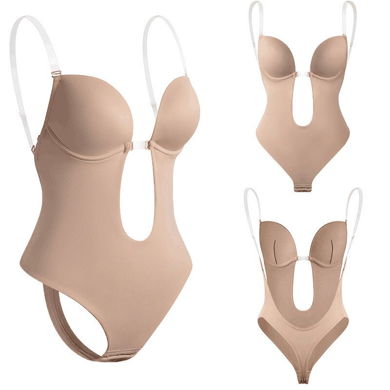 Prodotti Nuove tutine modellanti Abito da sposa sexy V profonda stretta aderente Invisibilità senza schienale Cintura e biancheria intima con base di sollevamento dell'anca