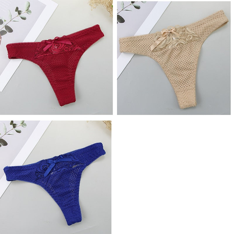 2022 nuovo 3 pezzi biancheria intima perizoma per donna sexy oro solido a vita bassa fiocco cotone ML XL XXL XXXL lingerie