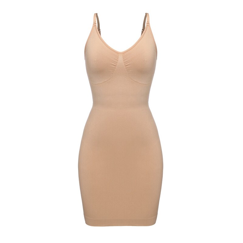 Body modellante da donna a sottoveste intera per sotto i vestiti Body Shaper per il controllo della pancia Biancheria intima snellente con scollo a V Bodycon Lingerie