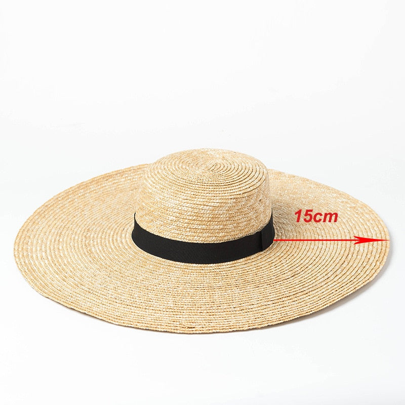 Prodotti Acquista 2022 Cappelli Di Paglia A Tesa Grande Per Le Donne Estate Cappello Da Spiaggia Oversize Protezione UV Cappello Da Sole All'ingrosso