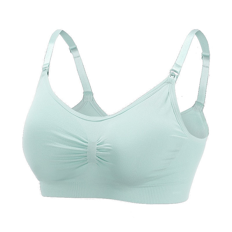 Reggiseno per allattamento aperto anteriore senza fili Reggiseni per allattamento maternità senza cuciture morbidi e traspiranti Supporto materno per panno per donne incinte