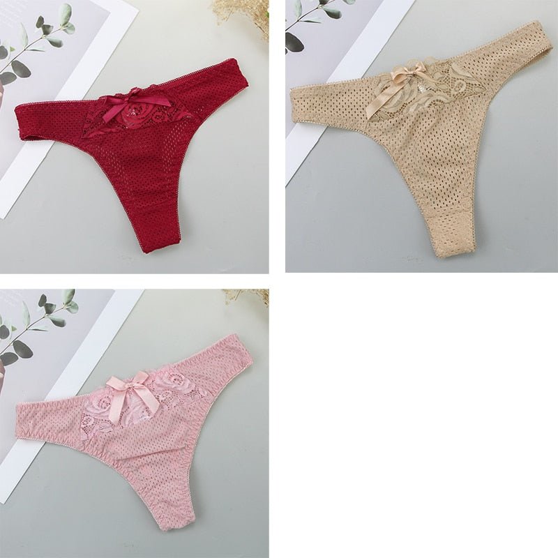 2022 nuovo 3 pezzi biancheria intima perizoma per donna sexy oro solido a vita bassa fiocco cotone ML XL XXL XXXL lingerie