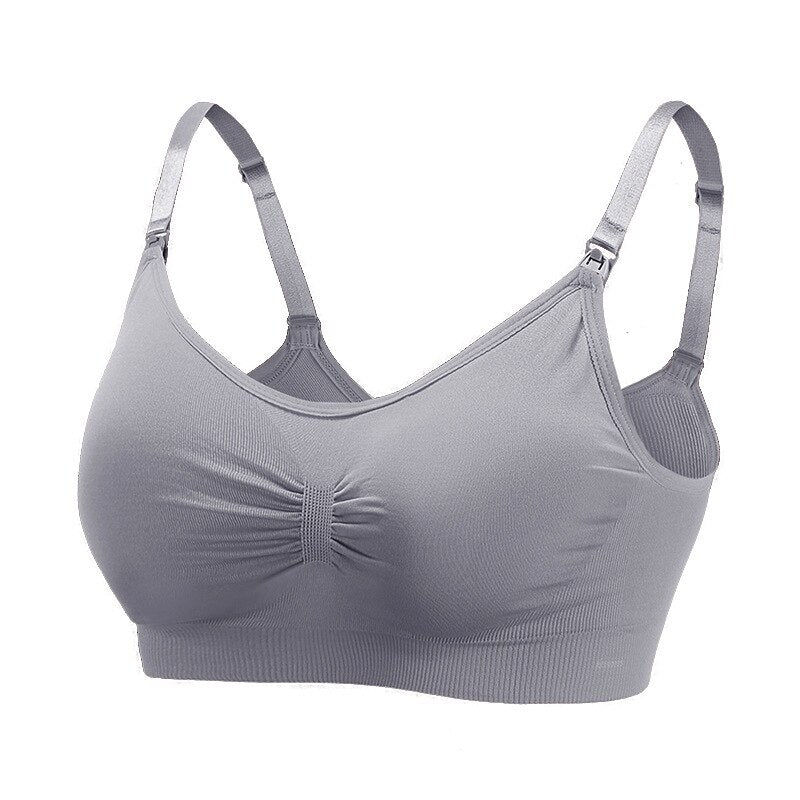 Reggiseno per allattamento aperto anteriore senza fili Reggiseni per allattamento maternità senza cuciture morbidi e traspiranti Supporto materno per panno per donne incinte