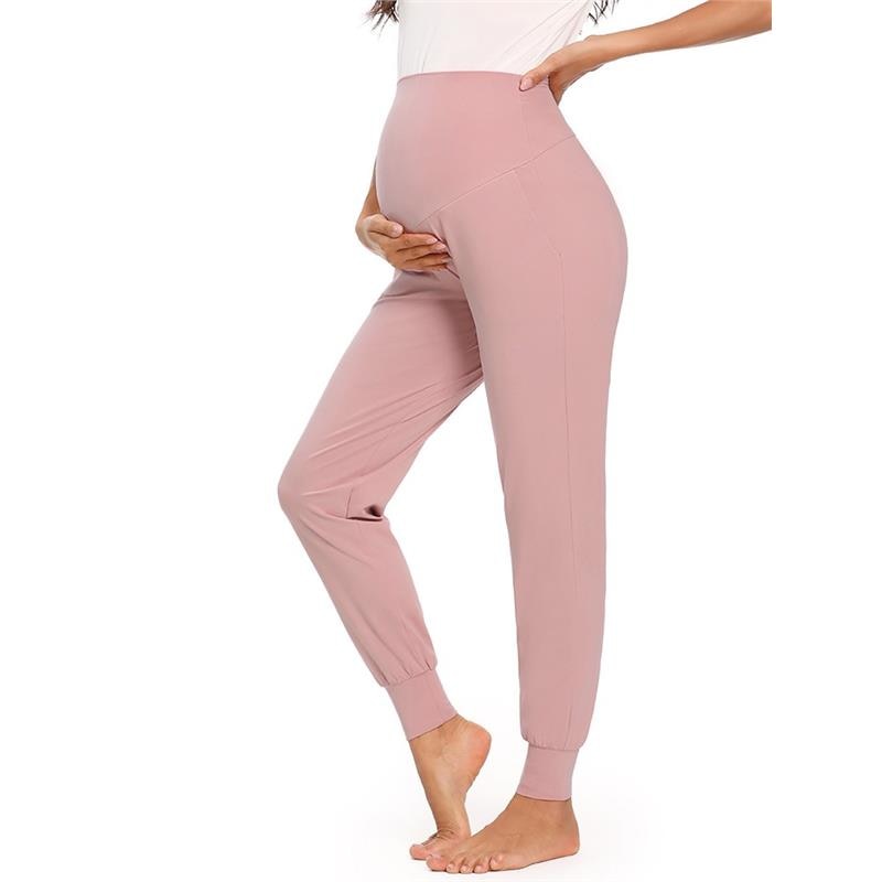 Prodotti Liu & Qu Premaman Pantaloni Casual da Donna Gravidanza Elasticizzati Comodi Pantaloni da Salotto Pantaloni a Vita Alta in Gravidanza con Tasca