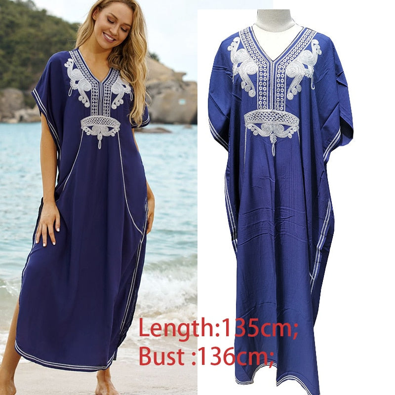 Prodotti Easy Dry Beach Cover Up Robe Plage Vestido Playa Beach Pareo Costume da bagno Cover Up Beachwear 2023 Costume da bagno Donna Maxi vestito