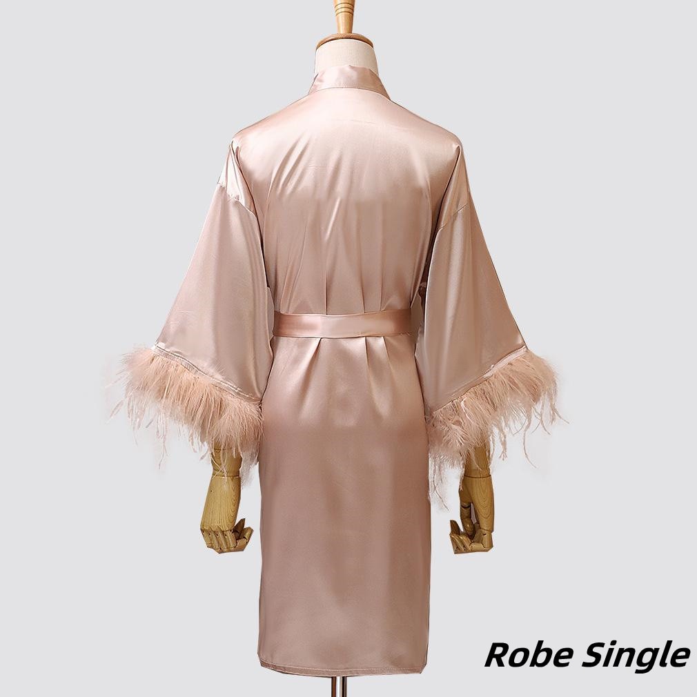 Prodotti Nuovo stile Kimono Robe Women Nightwear Satin Bride Damigella d'onore Abito da sposa Accappatoio Intimo Lingerie Summer Sleepwear